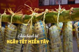 8 kiểu bánh tét ngày Tết ở miền Tây