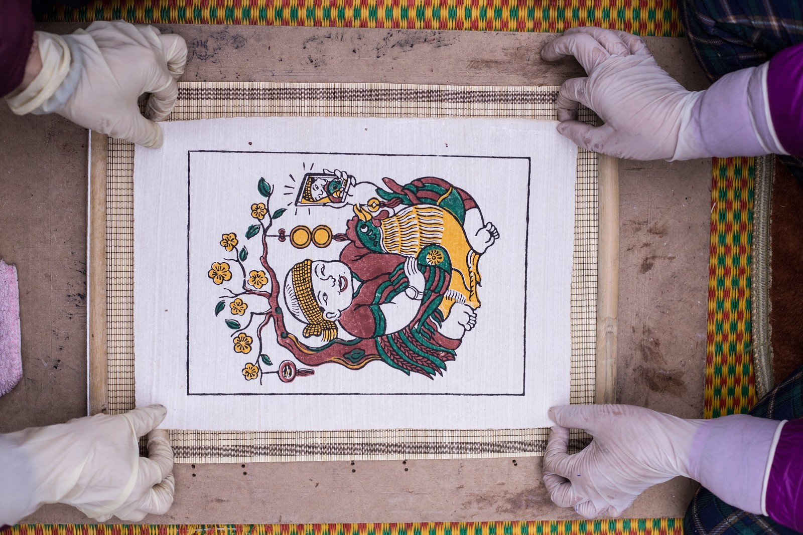 Mỗi bức tranh Đông Hồ chứa đựng một lời chúc và một bài học cuộc sống ý nghĩa